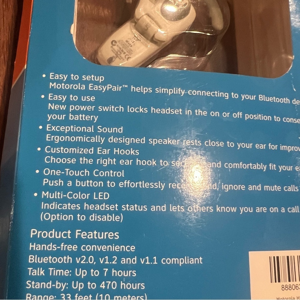Motorola Universal H550 Wireless Headset Bluetooth - Picture 3 of 4